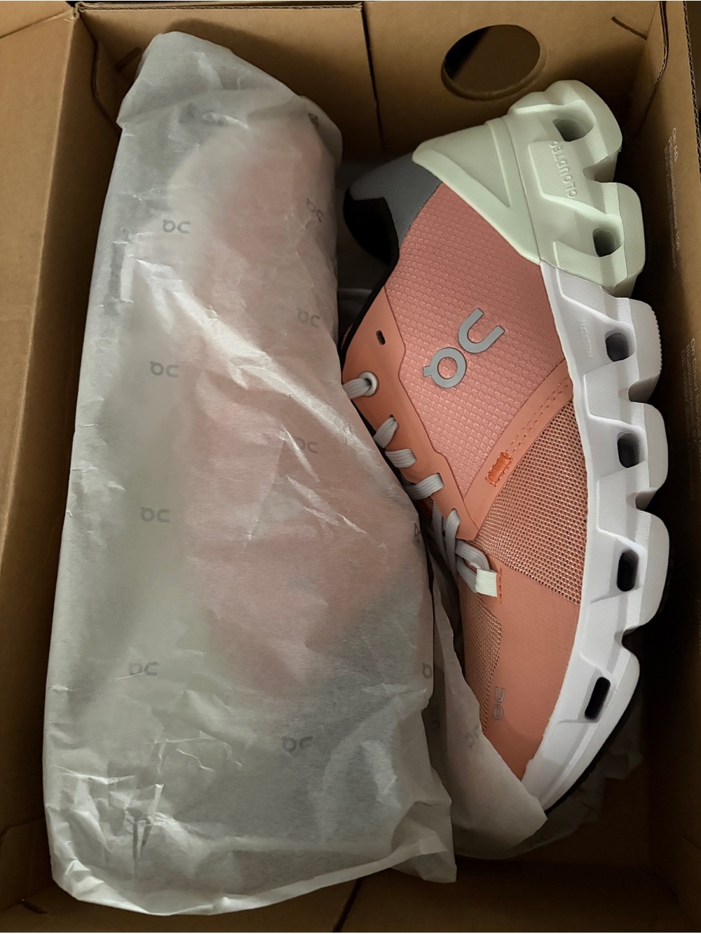 On Cloud Cloudflyer Peach & Aloe Cloudswift Running Shoes